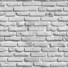 Load image into Gallery viewer, White Brick Wall Peel &amp; Stick Wallpaper NP005
