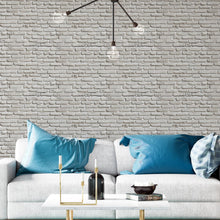 Load image into Gallery viewer, Brick Wall Off White Peel &amp; Stick Wallpaper NP006
