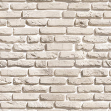 Load image into Gallery viewer, Brick Wall Off White Peel &amp; Stick Wallpaper NP006
