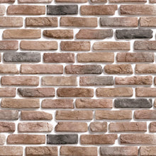 Load image into Gallery viewer, Brick Wall Rustic Peel &amp; Stick Wallpaper NP008
