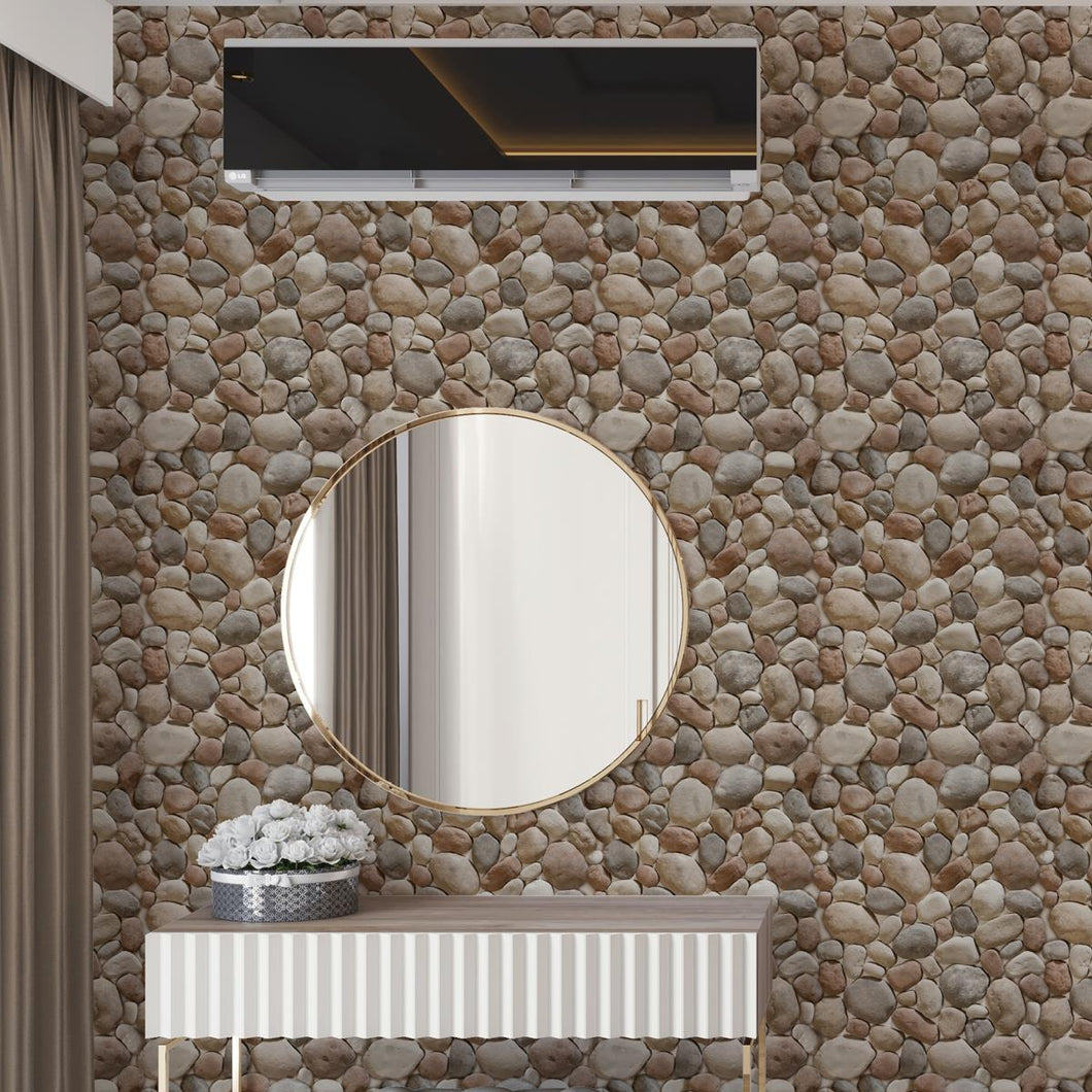 Brick Wall Claro Vermelho Peel & Stick Wallpaper NP004