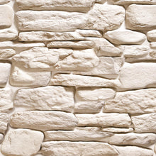 Load image into Gallery viewer, Stones Off White Peel &amp; Stick Wallpaper NP035

