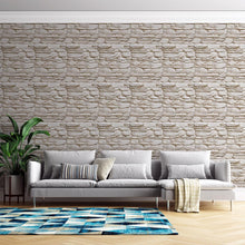 Load image into Gallery viewer, Stones Off White Peel &amp; Stick Wallpaper NP035
