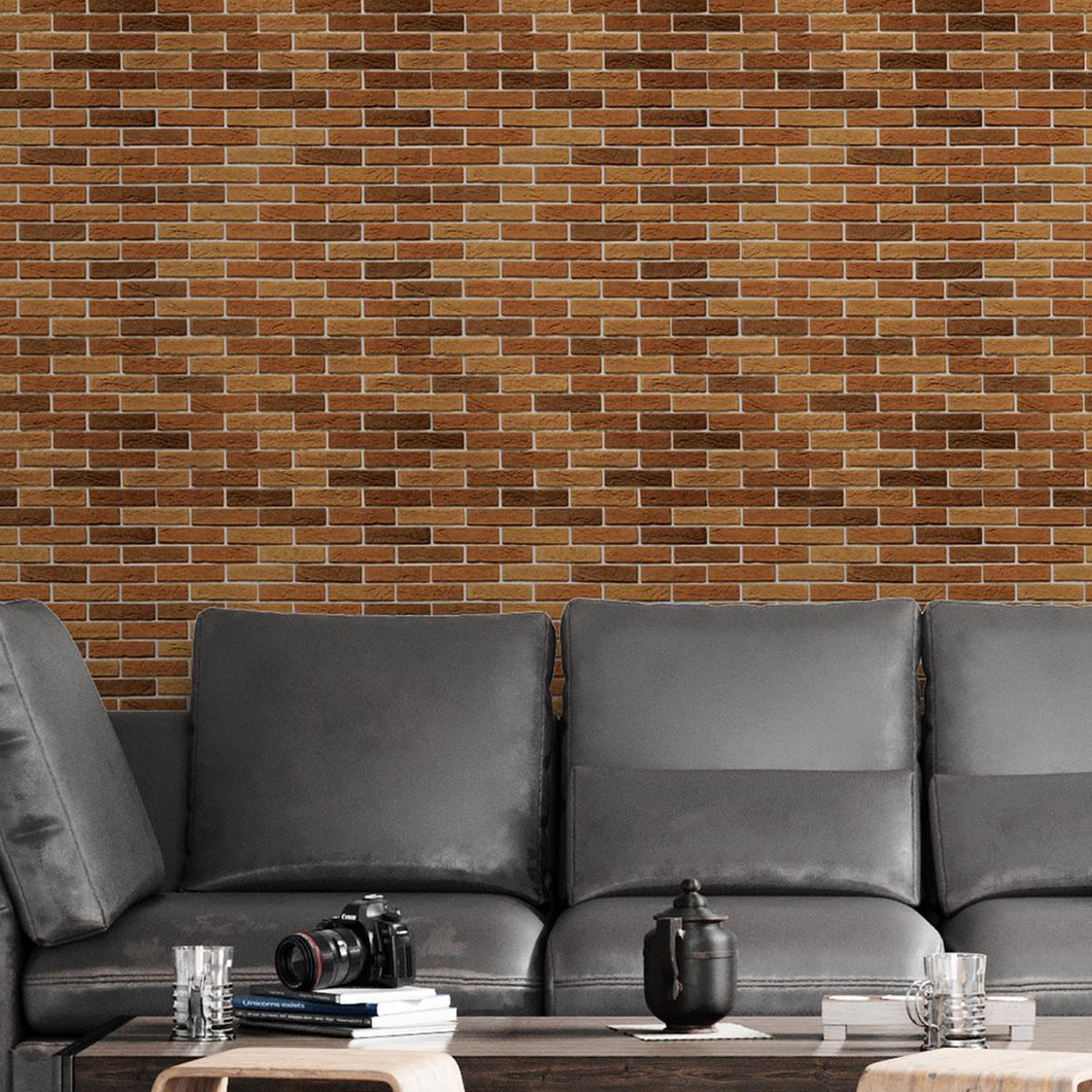 Brick Wall Rustic Peel & Stick Wallpaper NP008