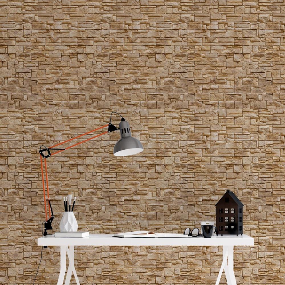 Beige Stones Peel & Stick Wallpaper NP084
