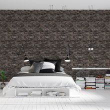 Load image into Gallery viewer, Stones Brown Peel &amp; Stick Wallpaper NP086
