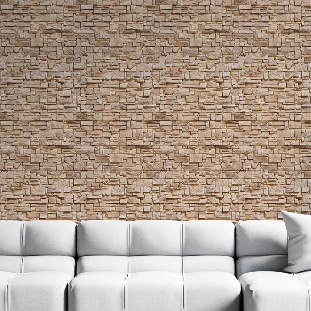Beige Stones Peel & Stick Wallpaper NP087