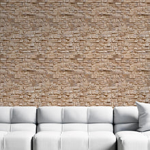 Load image into Gallery viewer, Stones Brown Peel &amp; Stick Wallpaper NP021
