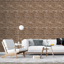 Load image into Gallery viewer, Stones Brown Peel &amp; Stick Wallpaper NP092
