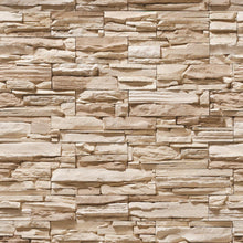 Load image into Gallery viewer, Beige Stones Peel &amp; Stick Wallpaper NP096
