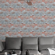 Load image into Gallery viewer, Brick Wall Rustic Peel &amp; Stick Wallpaper NP106
