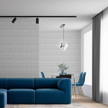 Load image into Gallery viewer, White Brick Wall Peel &amp; Stick Wallpaper NP112
